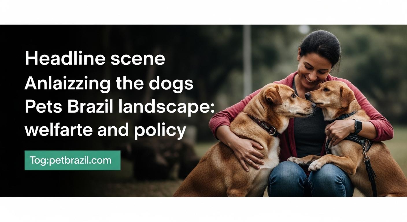 Dog with caregiver in a rain-soaked Brazilian urban setting.