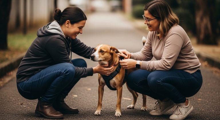 Dog and owner in a Brazilian urban park illustrating dog welfare and ownership in Brazil.