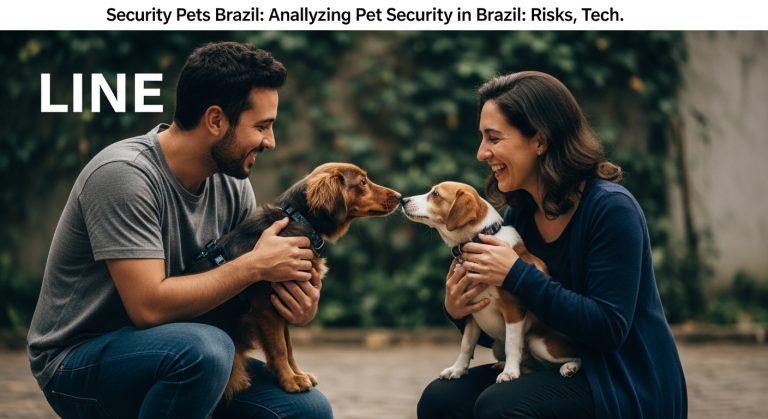Brazilian family at home with their dog and safety devices.