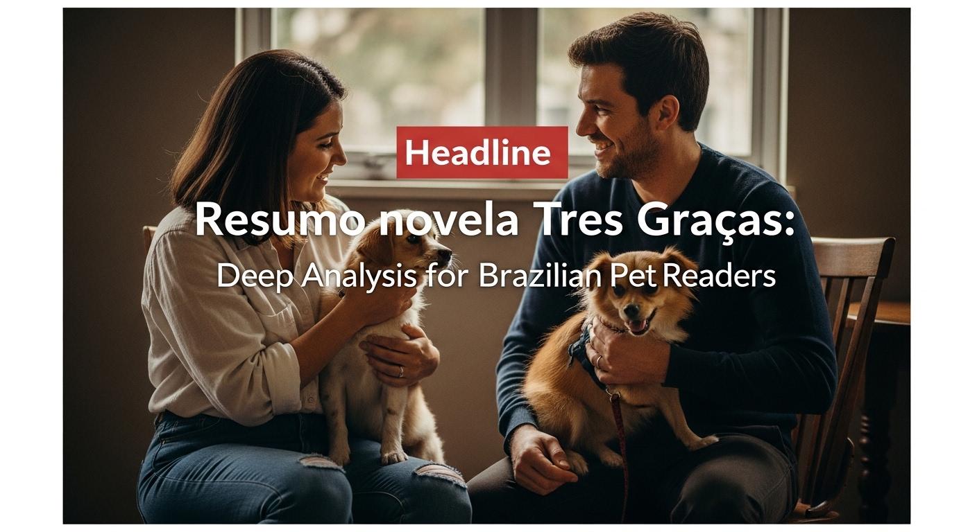 Pet-friendly living room with dog and cat watching TV, editorial setup for a Brazilian audience.