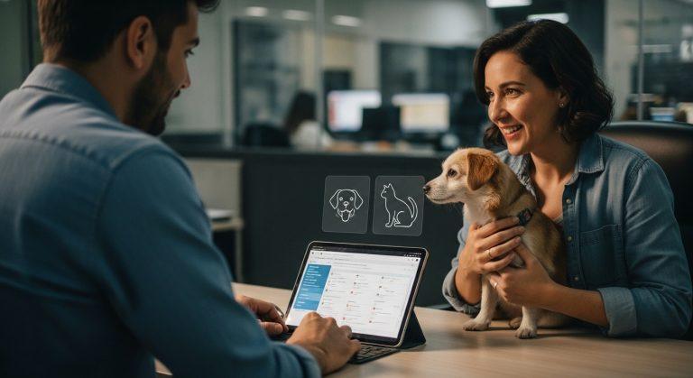 Brazilian pet owner evaluating Kalshi prediction market on tablet